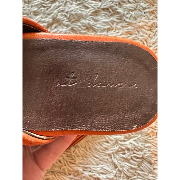 Leather Striped Mules Size 39 - Picture 6 of 7